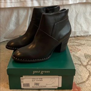 Paul Green Stella Stud black booties